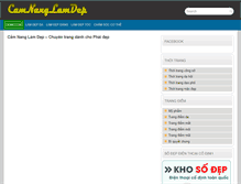 Tablet Screenshot of camnanglamdep.com